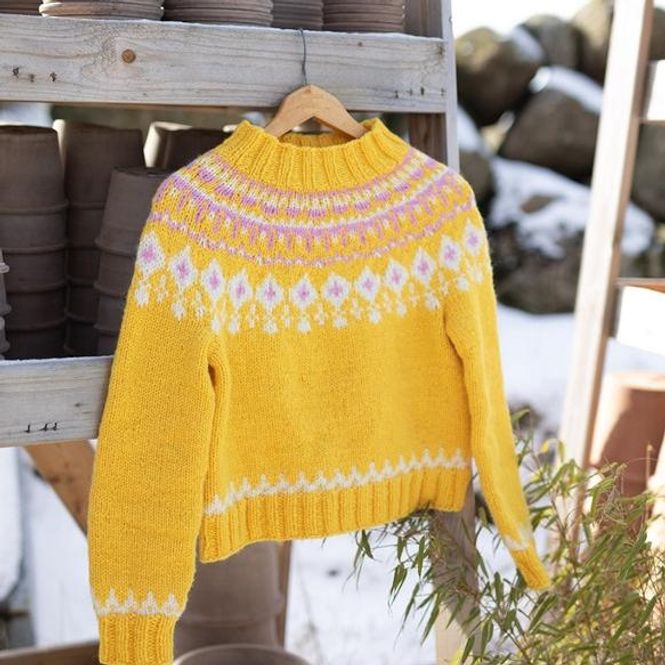 Hovedbilde Grynet Påskegenser fra Sandnesgarn