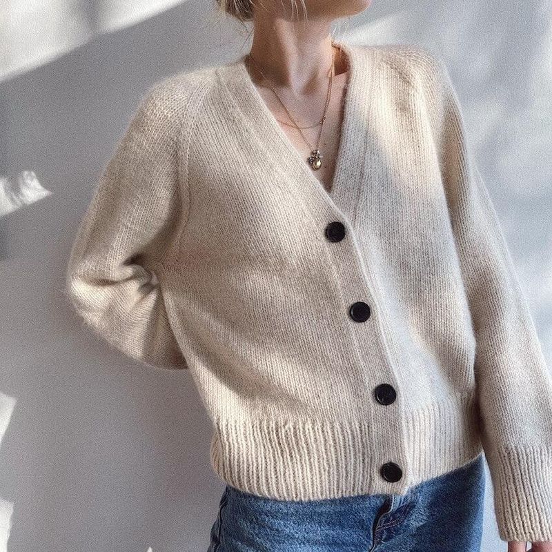 PetiteKnit Champagne cardigan