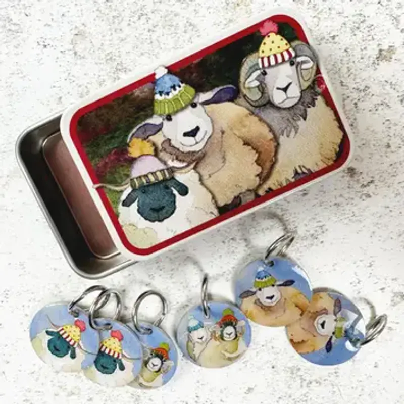 Emma Ball Maskemarkører i liten tinnboks - Happy Sheep 